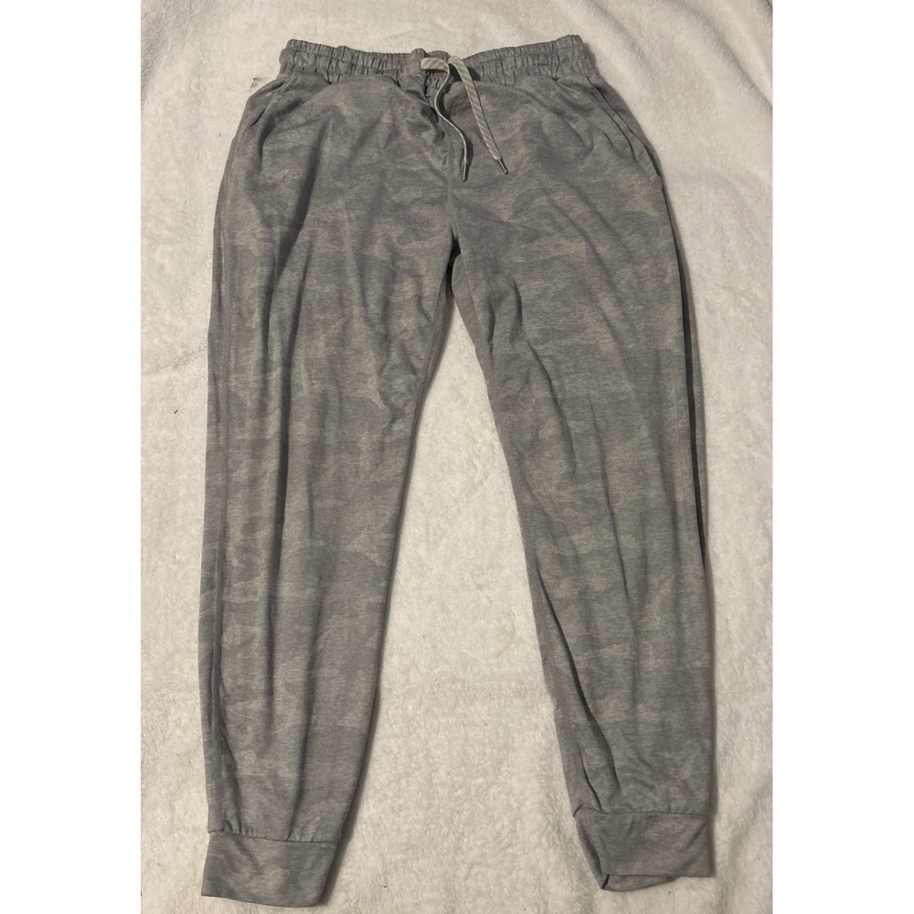 Vuori Mens Small Gray Performance Jogger Pants Drawstring Stretch Size Missing